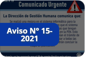 Comunicado urgente