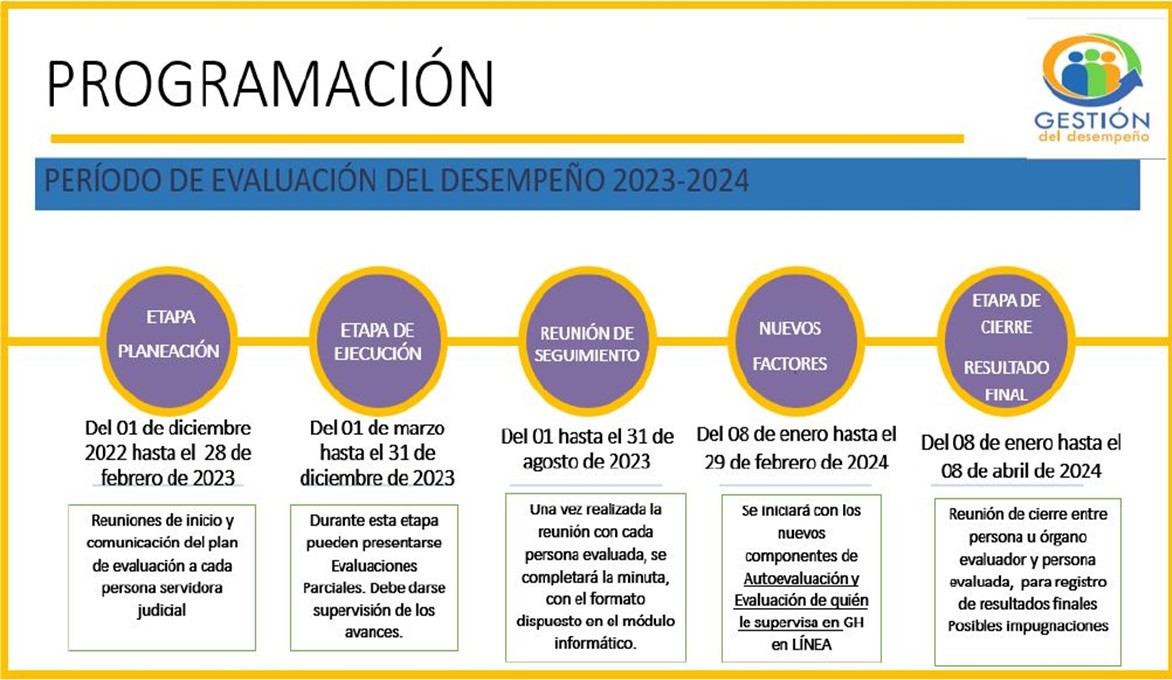 Programación Evaluación del Desempeño 2023-2024